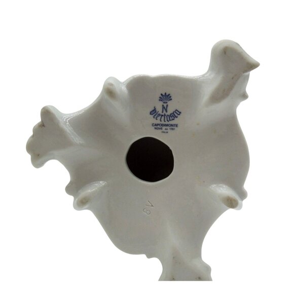 VIERTASCA Capodimonte Girl Figurine and Tree Floral Decor Italy Vintage - Picture 8 of 12